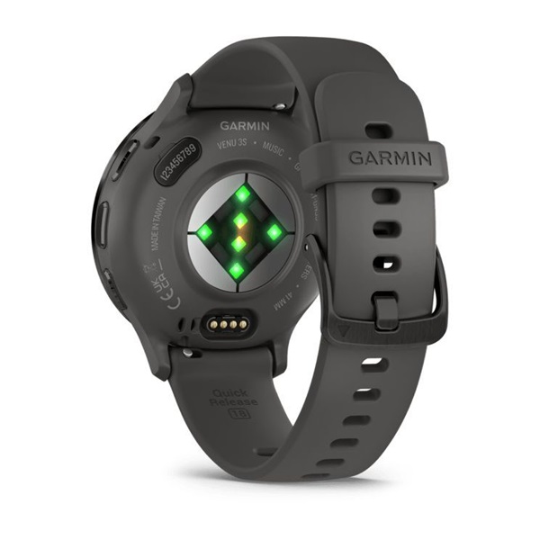 Garmin Venu 3S szürke, szürke kerettel, szilikon szíjjal okosóra (Újracsomagolt)