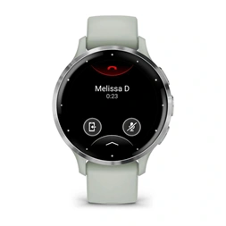 Garmin Venu 3S zsálya, ezüst kerettel, szilikon szíjjal okosóra (Újracsomagolt)
