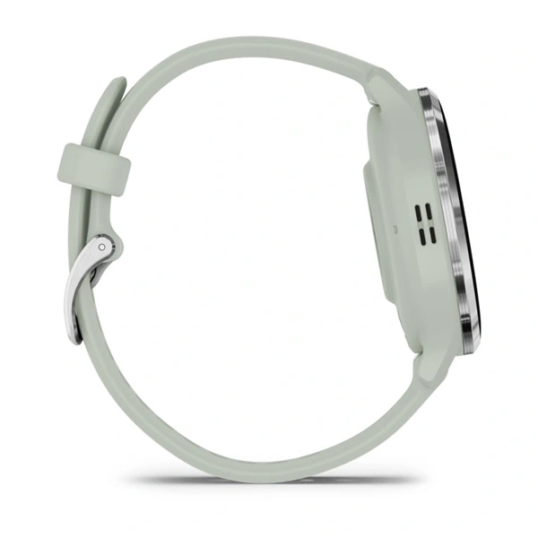 Garmin Venu 3S zsálya, ezüst kerettel, szilikon szíjjal okosóra (Újracsomagolt)