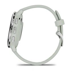 Garmin Venu 3S zsálya, ezüst kerettel, szilikon szíjjal okosóra (Újracsomagolt)