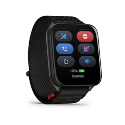 Garmin Venu X1 Titanium ComfortFit nylon szíjjal fekete okosóra