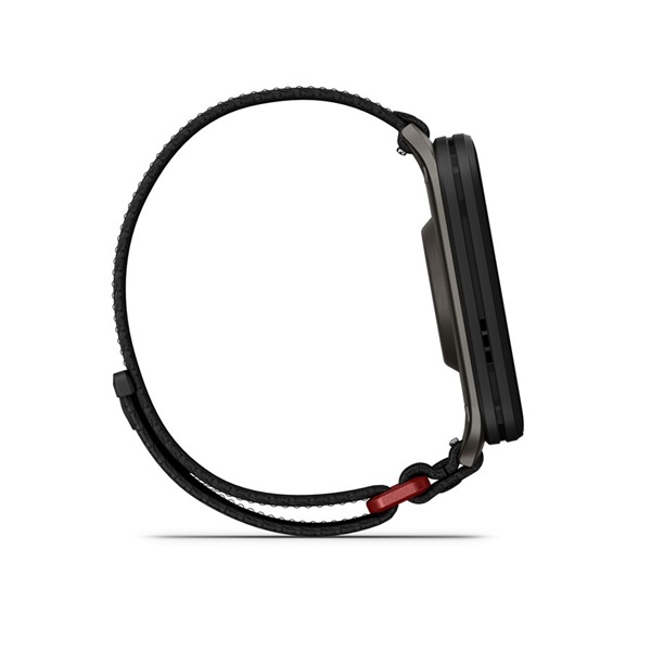 Garmin Venu X1 Titanium ComfortFit nylon szíjjal fekete okosóra