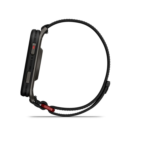 Garmin Venu X1 Titanium ComfortFit nylon szíjjal fekete okosóra
