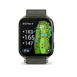 Garmin Venu X1 Titanium ComfortFit nylon szíjjal mohazöld okosóra