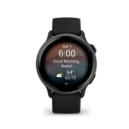 Garmin vívoactive 6 fekete okosóra (Újracsomagolt)