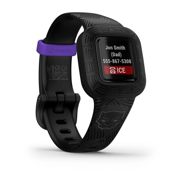 Garmin vivofit jr. 3 Fekete Párduc állítható szíjjal okosóra (Újracsomagolt)