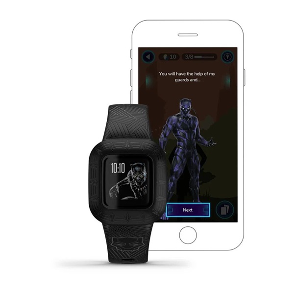 Garmin vivofit jr. 3 Fekete Párduc állítható szíjjal okosóra (Újracsomagolt)