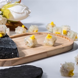 Gateron KS-3X1 Milky Yellow Pro - Lineáris switch szett (35db)