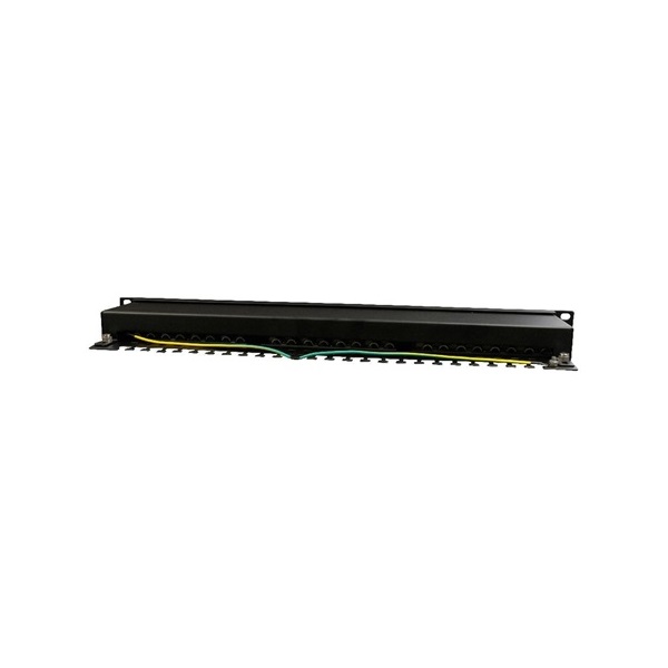 Gembird 24 portos Cat.5E 1U 19" RJ45 Patch Panel