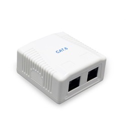 Gembird 2x RJ45 kat. 6 fali aljzat, komplett fehér