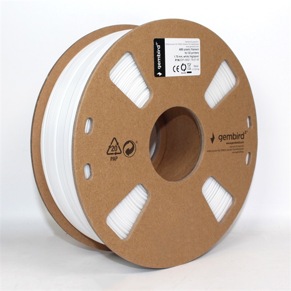 Gembird 3DP-ABS1.75-01-W ABS 1.75mm 1kg fehér filament