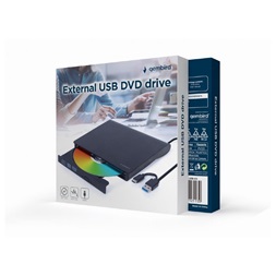 Gembird DVD-USB-03 fekete USB külső DVD író