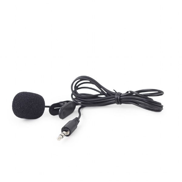 Gembird MIC-211B fekete felcsíptethetős mikrofon