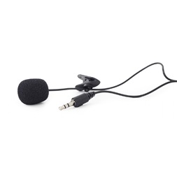 Gembird MIC-211B fekete felcsíptethetős mikrofon