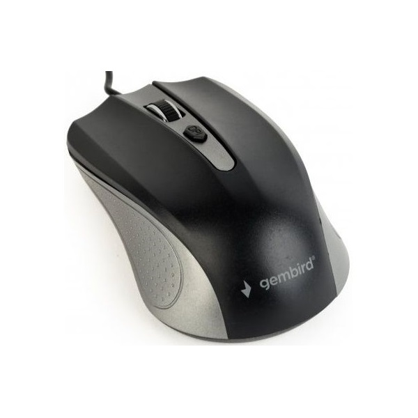 Gembird MUS-4B-01-BS optikai USB egér fekete-ezüst