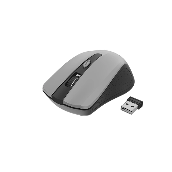 Gembird MUSW-4B-04-BG optikai vezeték nélküli egér fekete-szürke