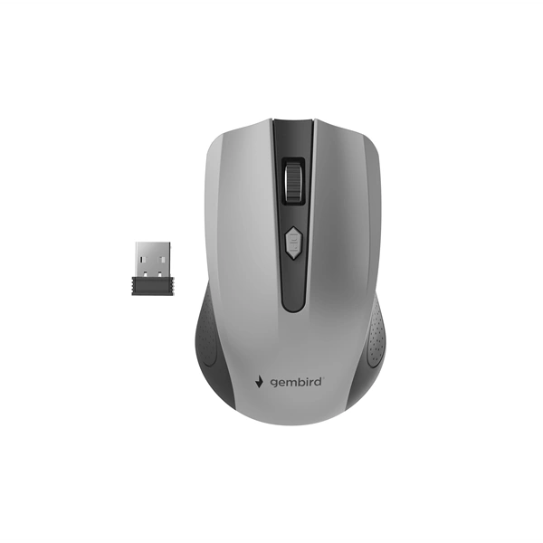 Gembird MUSW-4B-04-BG optikai vezeték nélküli egér fekete-szürke