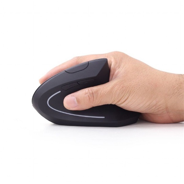 Gembird MUSW-ERGO-01 ergonómikus vezeték nélküli fekete egér