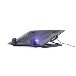 Gembird NBS-1F17T-01 állítható fekete notebook hűtő állvány