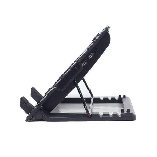 Gembird NBS-1F17T-01 állítható fekete notebook hűtő állvány