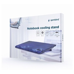Gembird NBS-2F15-05 fekete notebook hűtő állvány
