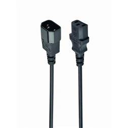 Gembird PC-189-VDE-3M C14 - C13 M/F 3m fekete tápkábel