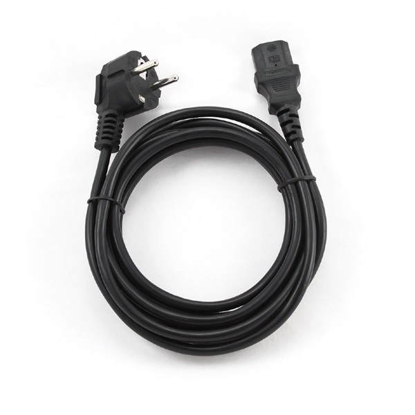 Gembird PC-186-VDE-3M 3m C13 fekete tápkábel