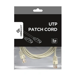 Gembird PP12-3M UTP RJ45 CAT5e UTP M/M 3m szürke adatkábel