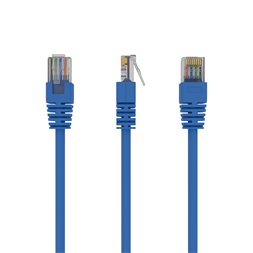 Gembird PP12-1M/B 1m RJ45 CAT5e UTP M/M kék kábel