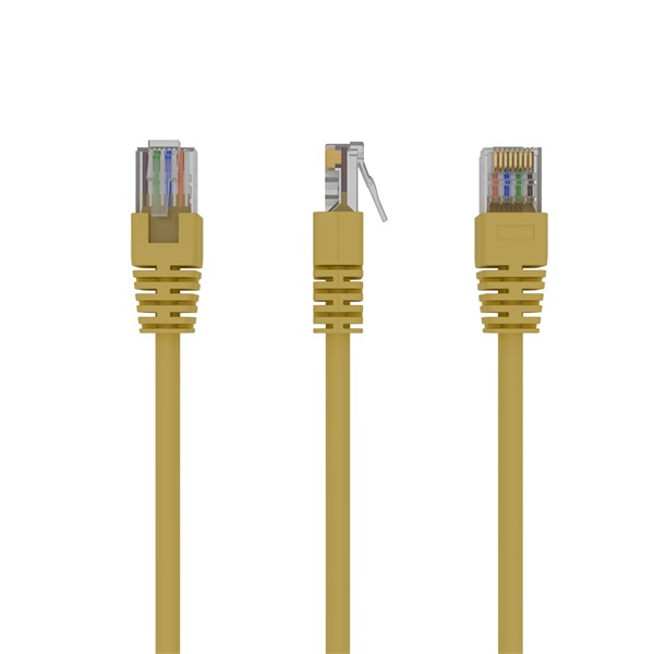 Gembird PP12-2M/Y 2m RJ45 CAT5e UTP M/M sárga kábel