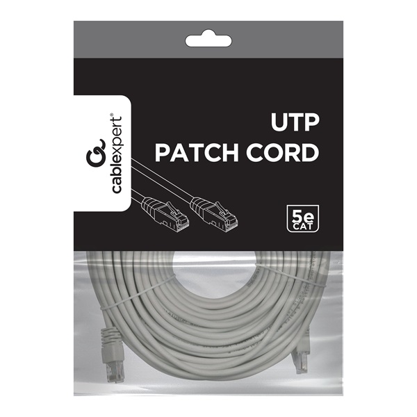 Gembird PP12-30M 30m RJ45 CAT5e UTP M/M szürke patch kábel