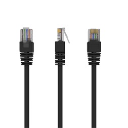 Gembird PP12-3M/BK 3m RJ45 CAT5e UTP M/M fekete kábel