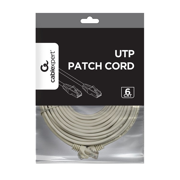 Gembird PP6U-30M 30m UTP Cat6 szürke patch kábel