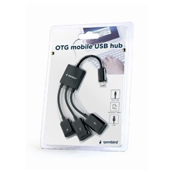 Gembird UHB-OTG-02 Micro USB - 2xUSB/Lightning OTG USB HUB