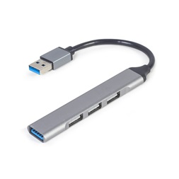 Gembird UHB-U3P1U2P3-02 USB3x1/USB2x3 4-portos ezüst USB HUB