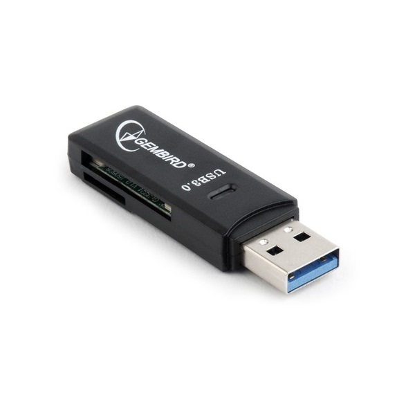 Gembird USB 3.0 SD/MicroSD kártyaolvasó fekete