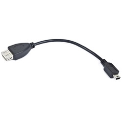 Gembird USB A -> USB mini B F/M adatkábel 0.15m fekete