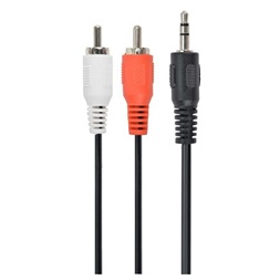 Gembird audio kábel Jack 3.5mm apa/2x RCA (CINCH) apa, 5m