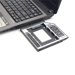 Gembird notebook 12mm ODD optikai meghajtó helyére HDD, SSD beépítő keret