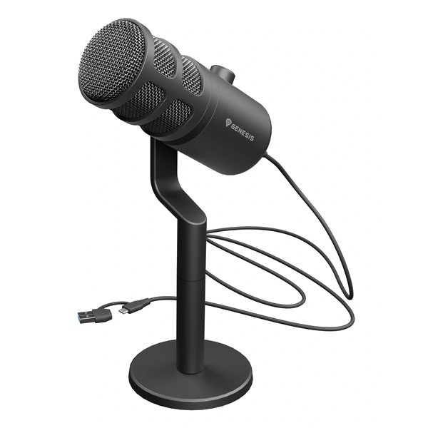 Genesis NGM-2168 Radium 350D Dynamic USB fekete stúdió mikrofon