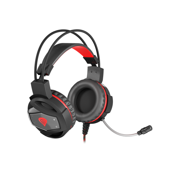 Genesis NSG-0943 Neon 350 fekete-piros gamer headset