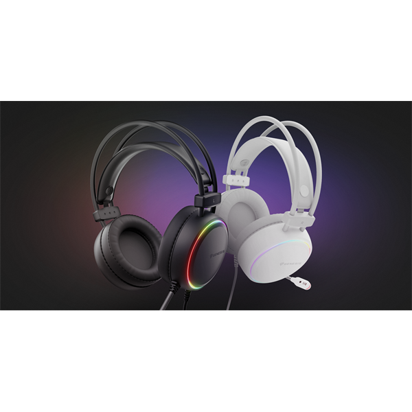 Genesis NSG-2093 Neon 613 RGB fehér gamer headset