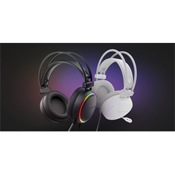 Genesis NSG-2093 Neon 613 RGB fehér gamer headset