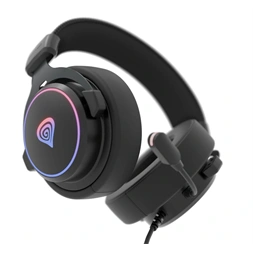 Genesis NSG-2169 Neon 764 RGB USB fekete gamer headset