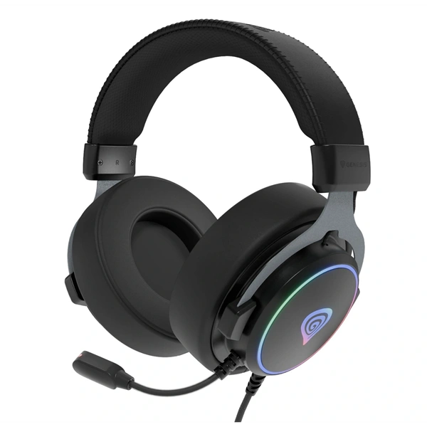 Genesis NSG-2169 Neon 764 RGB USB fekete gamer headset