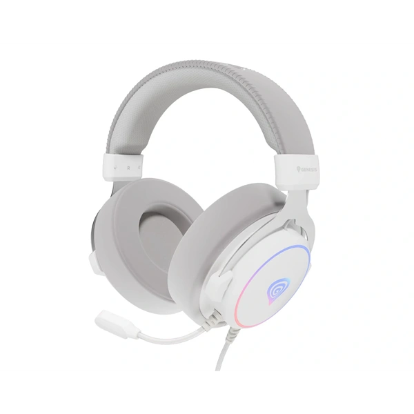 Genesis NSG-2170 Neon 764 RGB USB fehér gamer headset