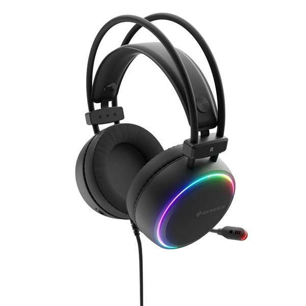 Genesis NSG-2307 Neon 613 G2 RGB USB fekete gamer headset