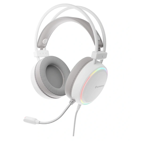 Genesis NSG-2308 Neon 613 G2 RGB USB fehér gamer headset