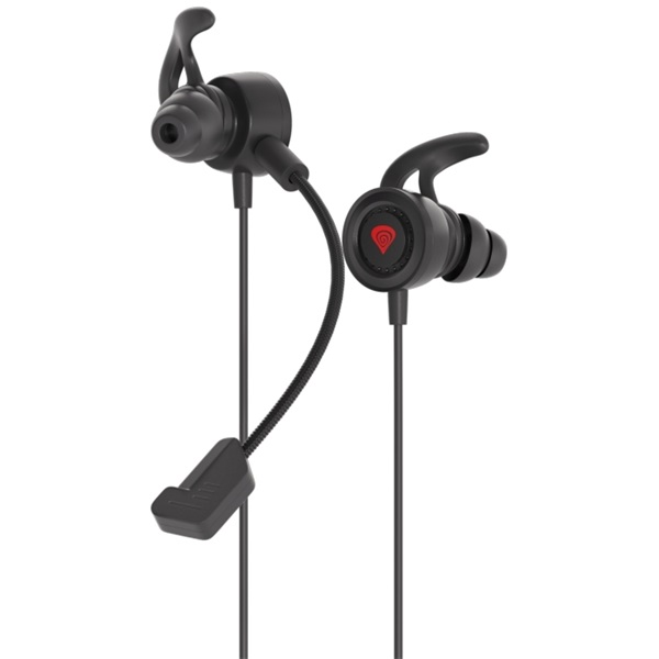 Genesis NSG-1657 Oxygen 200 mikrofonos fekete-piros gamer fülhallgató
