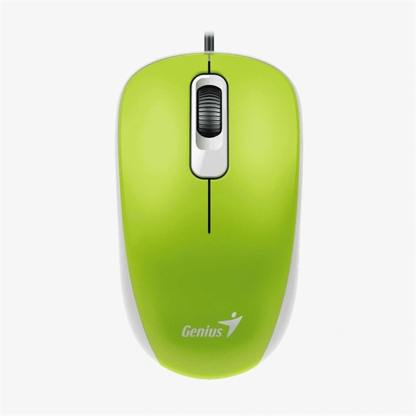 Genius DX-110 USB zöld-fekete egér